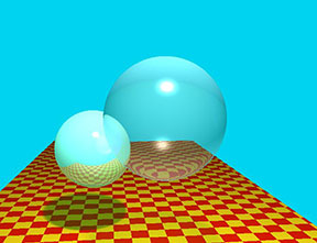 Our Attempted Clone of Whitted's Image